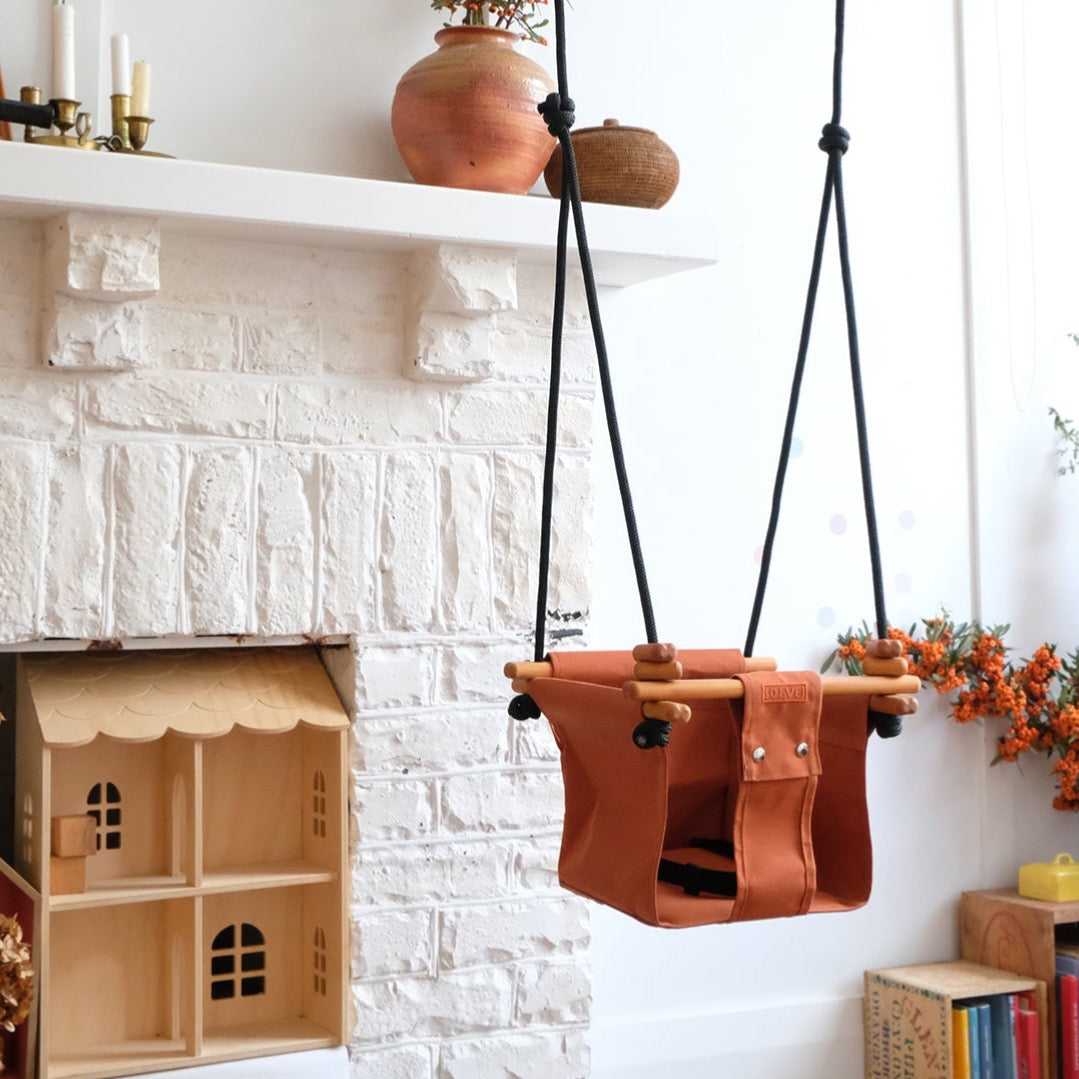 Baby & Toddler Swing - Autumn Rust - Little Reef and Friends