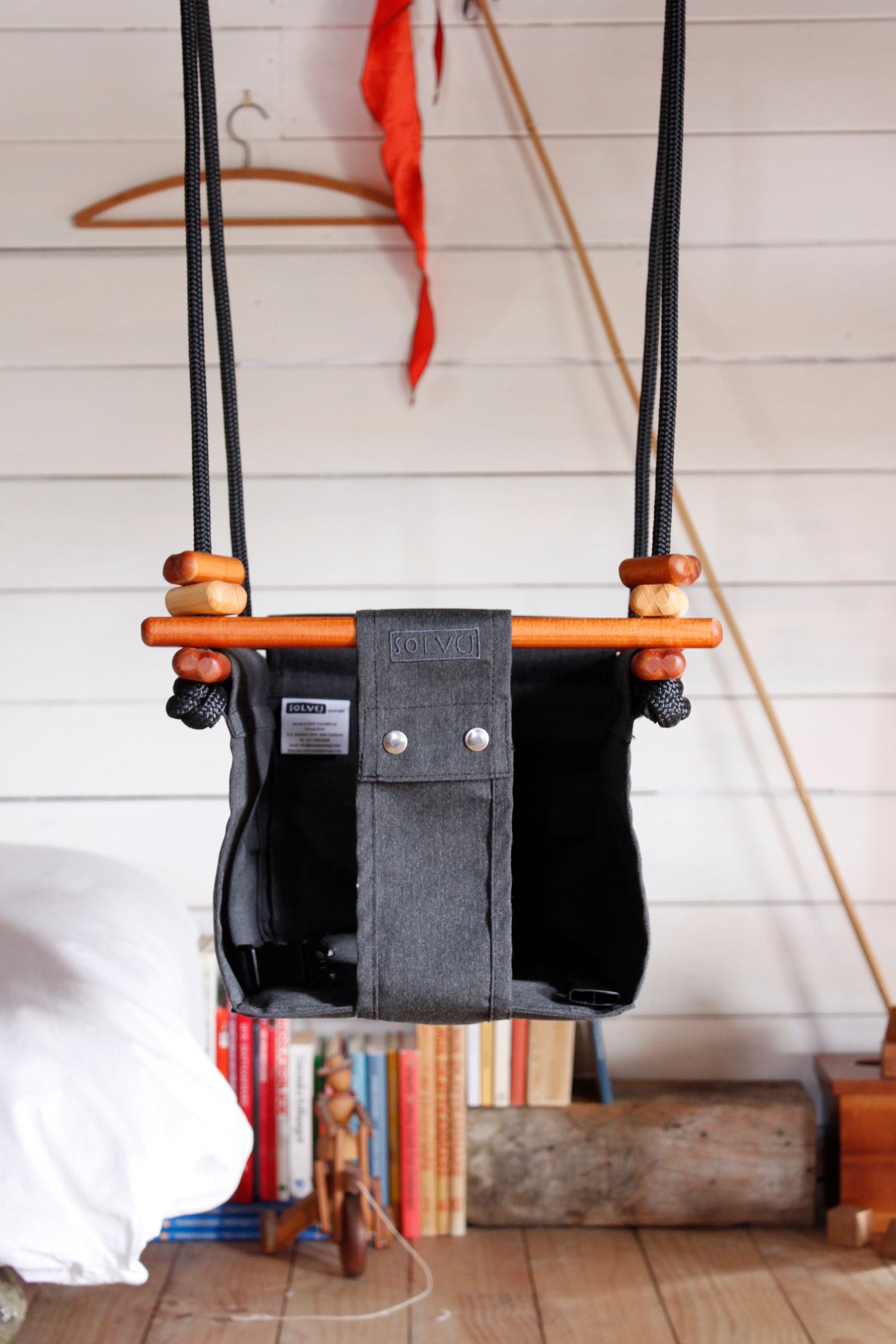 Baby & Toddler Swing - Slate Grey - Little Reef and Friends