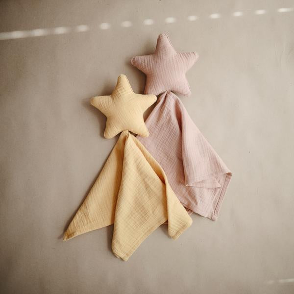 Organic Lovey Blanket - Star Natural - Little Reef and Friends