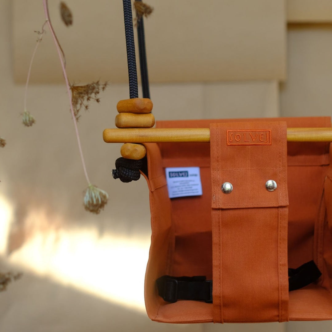 Baby & Toddler Swing - Autumn Rust - Little Reef and Friends
