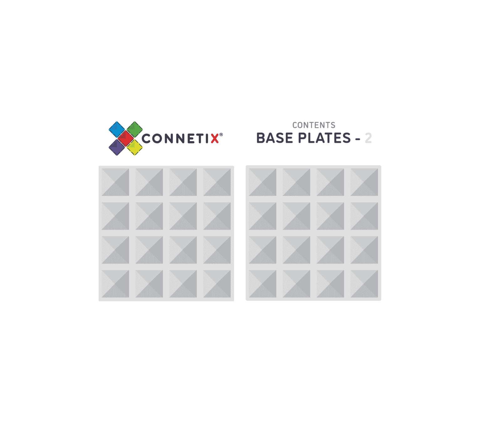 2 Piece Base Plate Pack - Clear - Little Reef and Friends