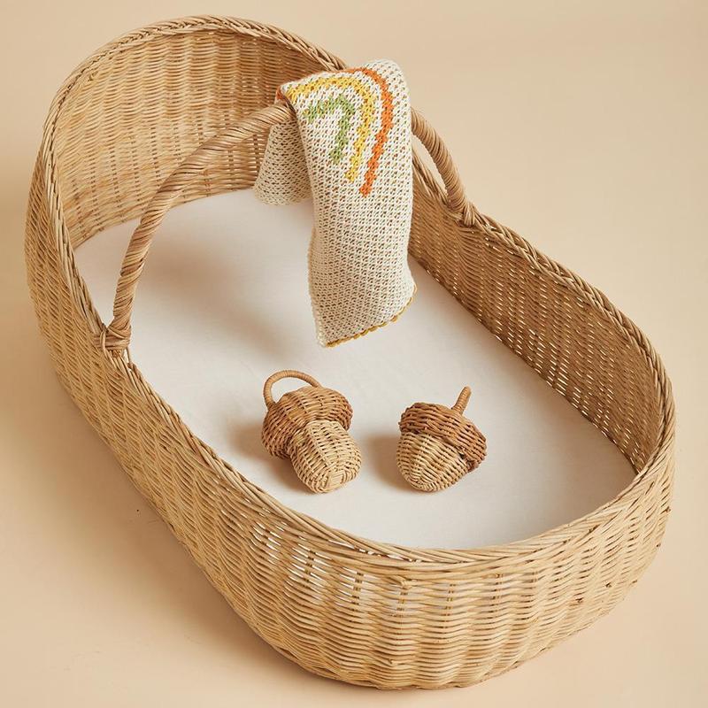 Acorn Rattan Rattle - Little Reef and Friends