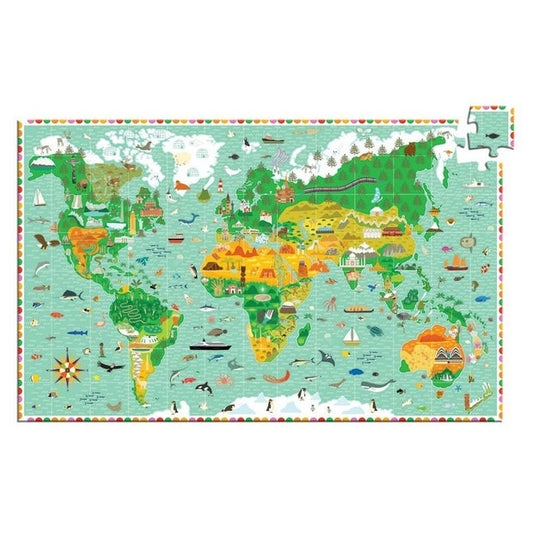 Around The World Puzzle + Booklet 200pc - Little Reef and Friends