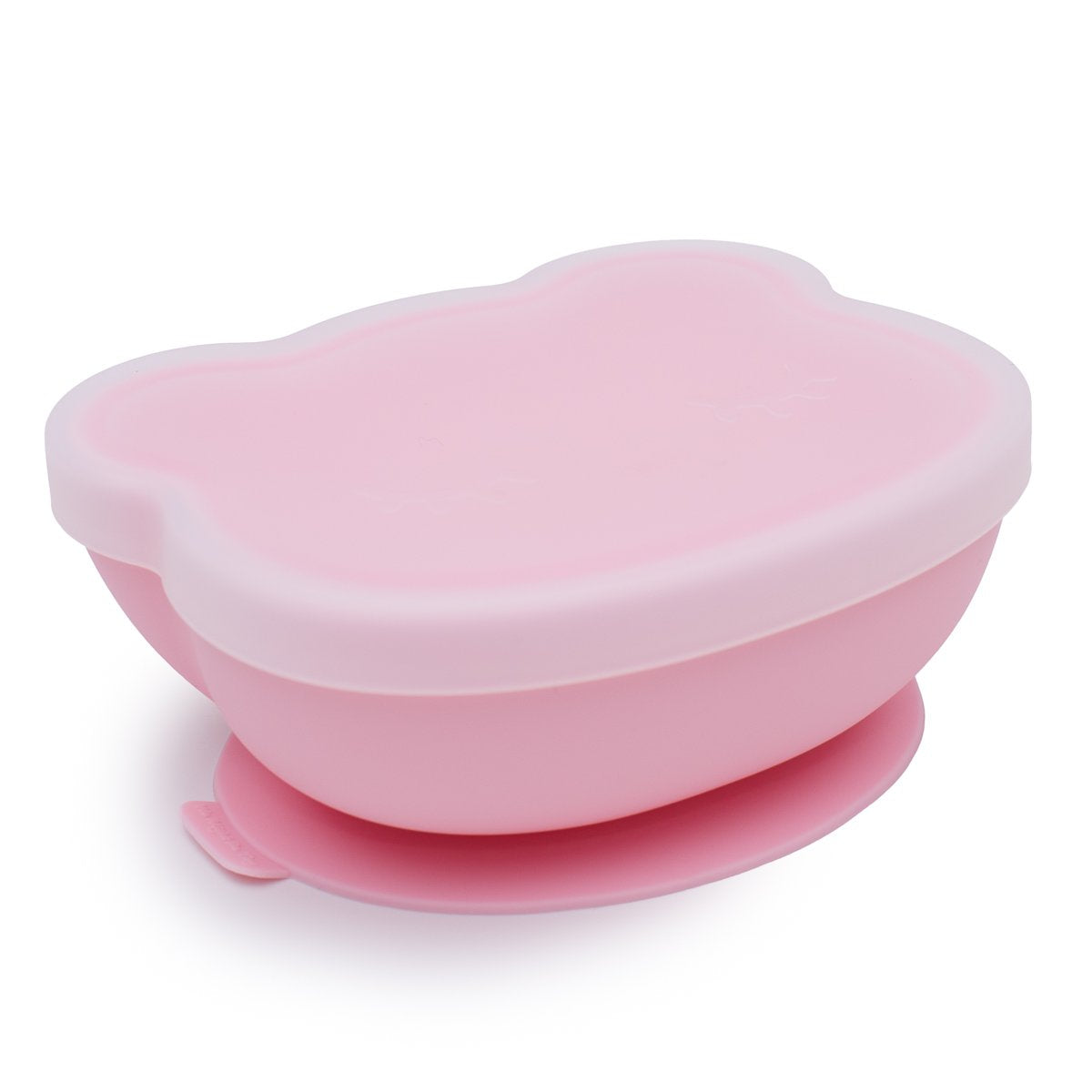 Bear Stickie Bowl with Lid - Powder Pink - Little Reef and Friends