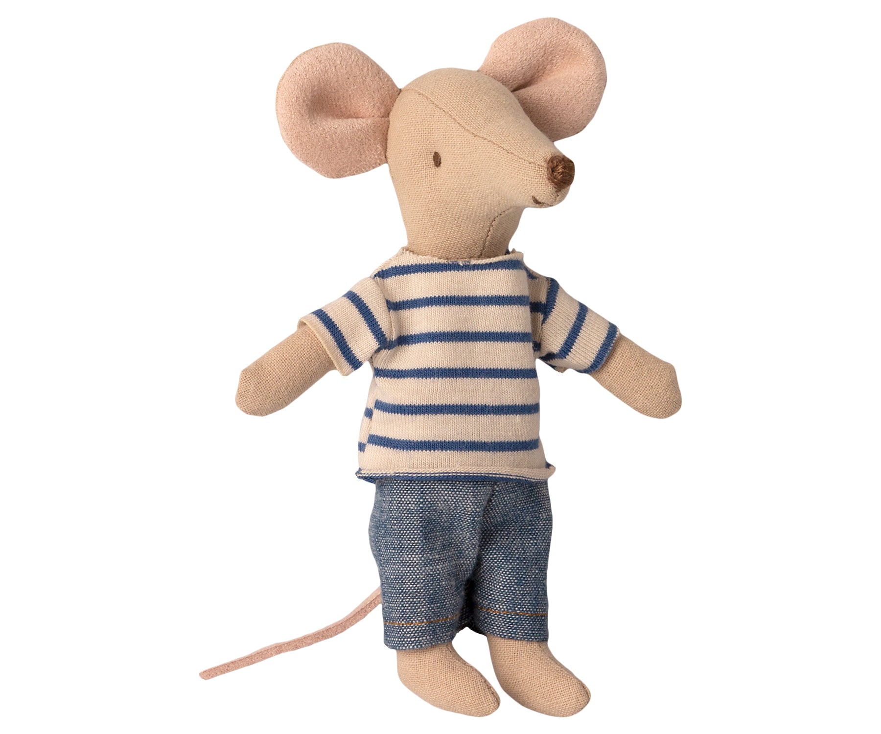 Big Brother Mouse in Box - Blue Stripes - Little Reef and Friends