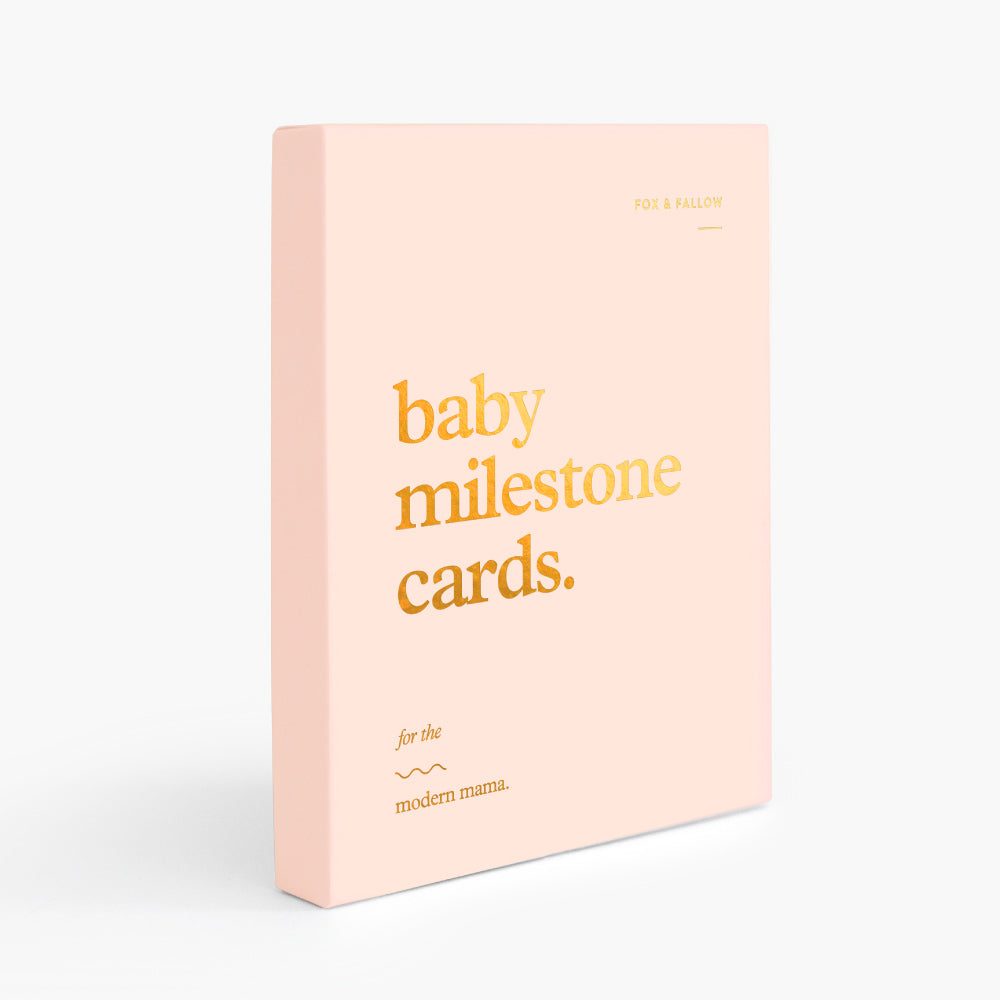 Baby Milestone Cards - Cream - Little Reef and Friends