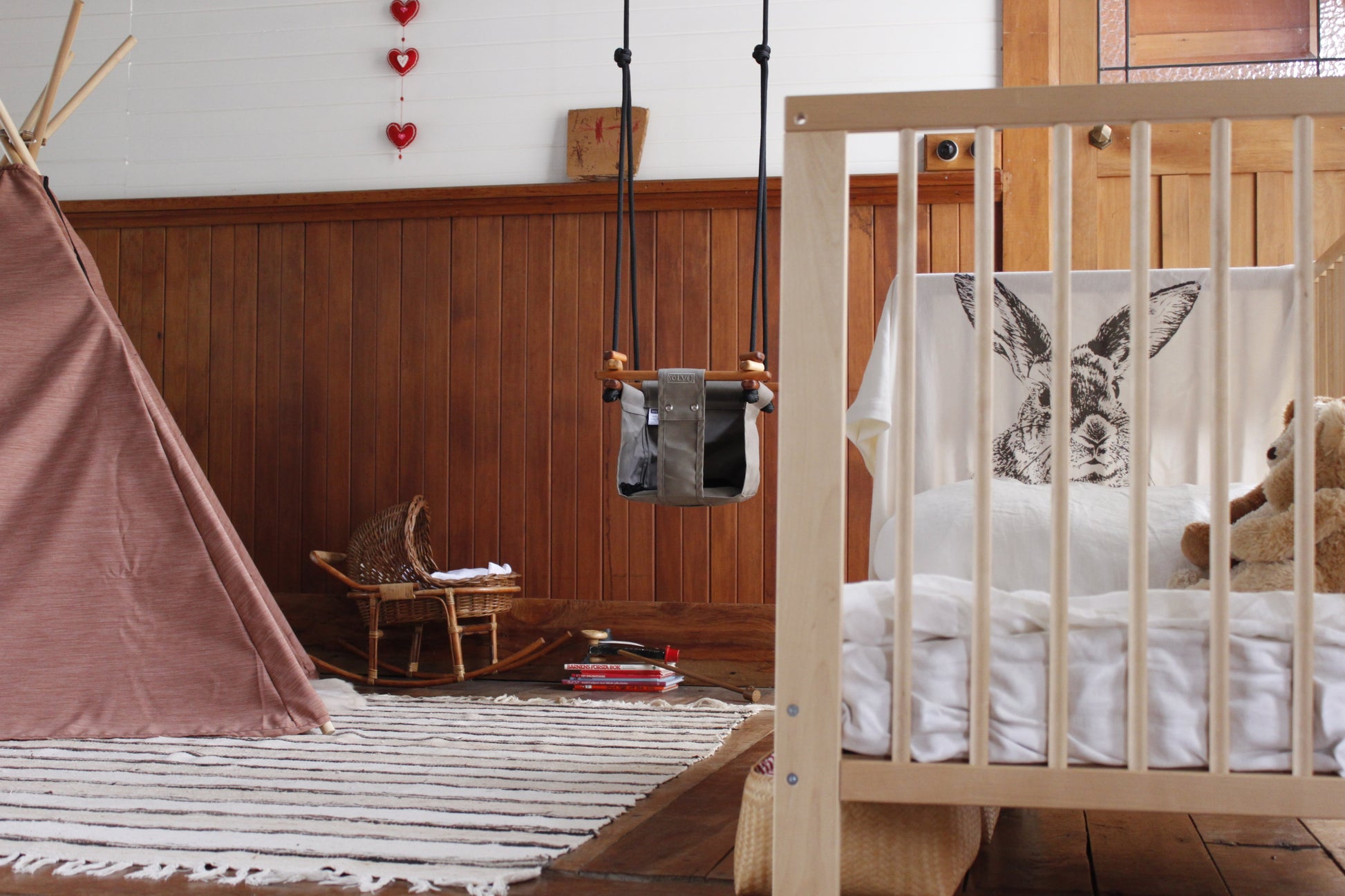 Baby & Toddler Swing - Classic Taupe - Little Reef and Friends