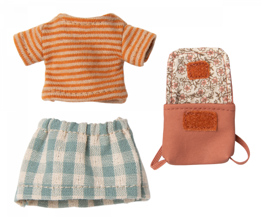 Clothes & Bag for Big Sister Mouse - Rose - Little Reef and Friends