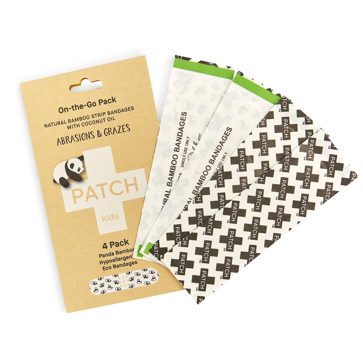 Bamboo Plasters - Kids Coconut Oil 4 Pk - Little Reef and Friends
