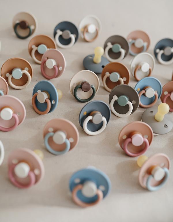 Colour Block Rubber Pacifier - Safari - Little Reef and Friends