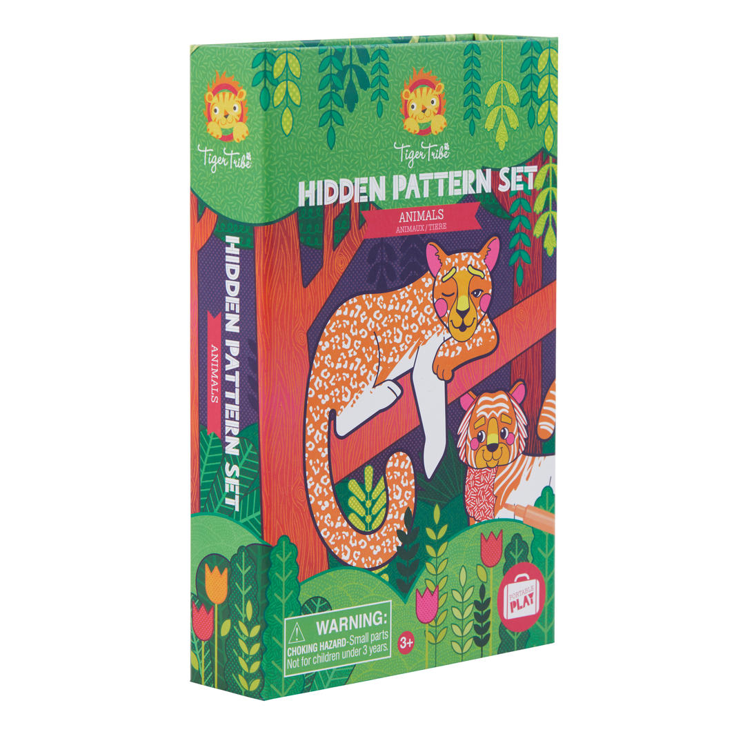 Colouring Set - Hidden Patterns Animals - Little Reef and Friends