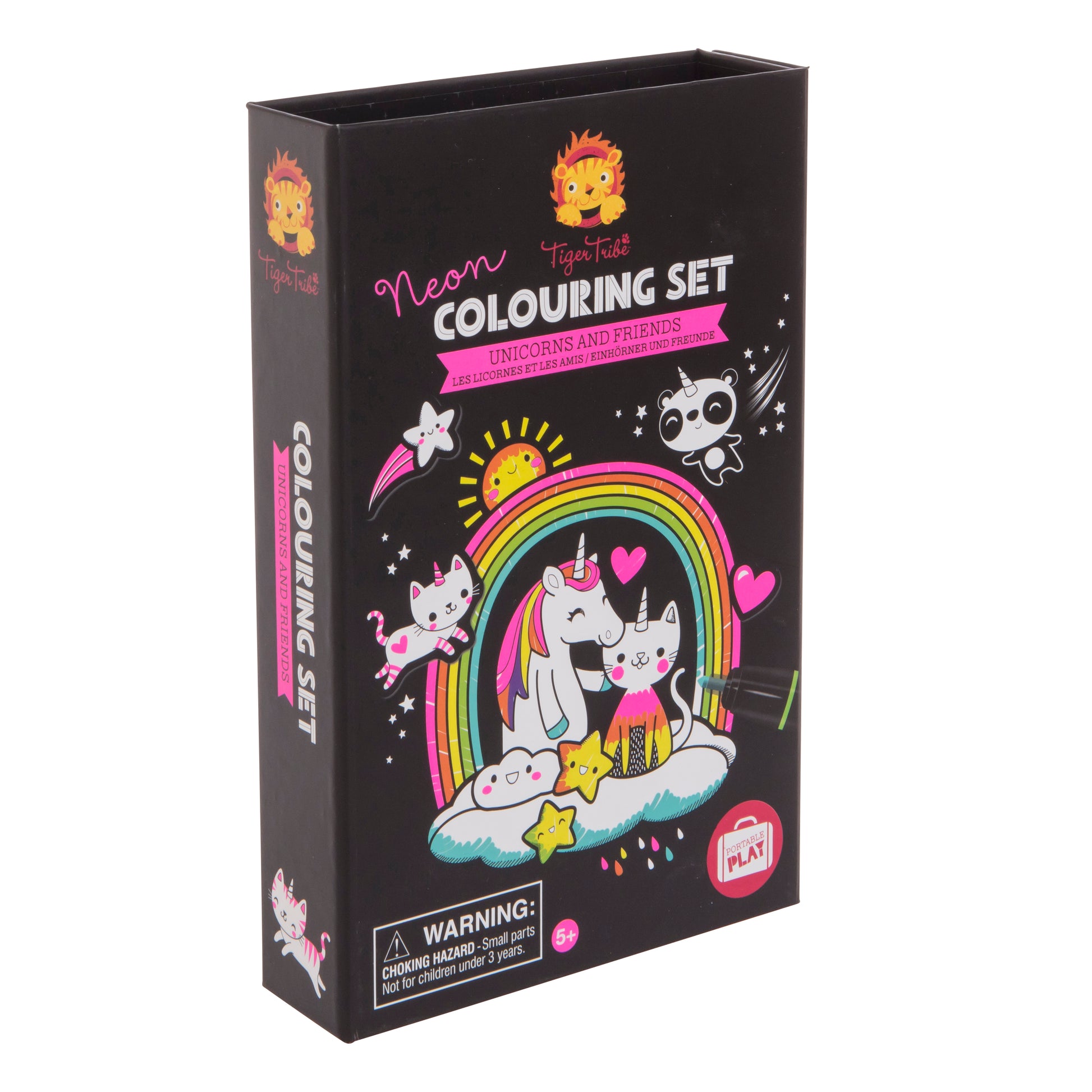 Colouring Set - Neon Unicorns & Friends - Little Reef and Friends