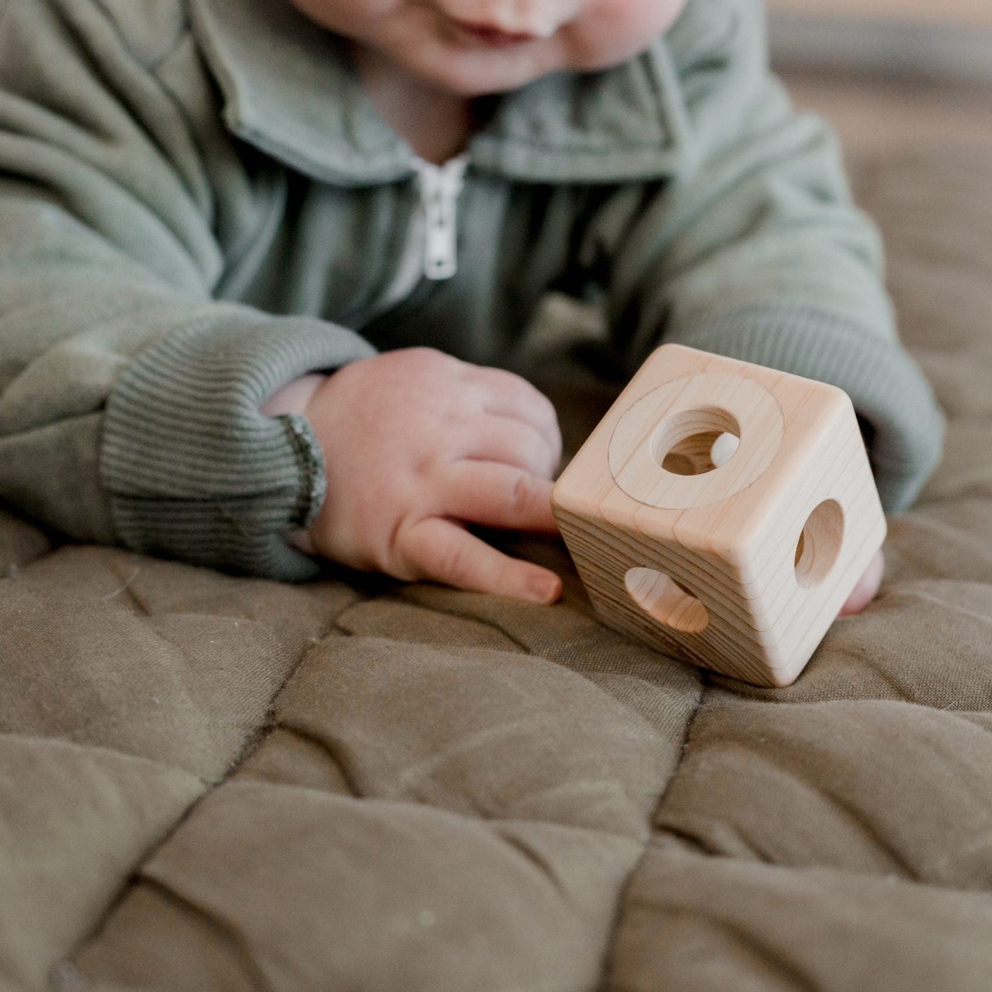 Wooden Cube Rattle - Little Reef and Friends