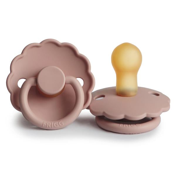 Daisy Rubber Pacifier - Blush - Little Reef and Friends