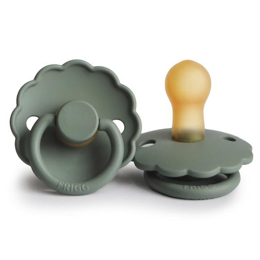 Daisy Rubber Pacifier - Lily Pad - Little Reef and Friends