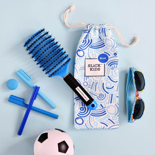 Detangler Hair Brush - Blue - Little Reef and Friends