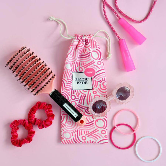 Detangler Hair Brush - Pink - Little Reef and Friends