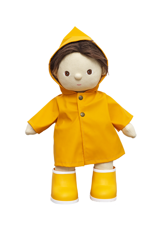 Dinkum Doll Rainy Play Set - Yellow - Little Reef and Friends