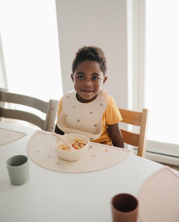 Silicone Baby Bib - Rainbow - Little Reef and Friends