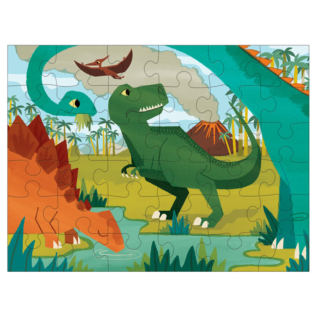 Dinosaur Park Puzzle to Go 36pc - Little Reef and Friends