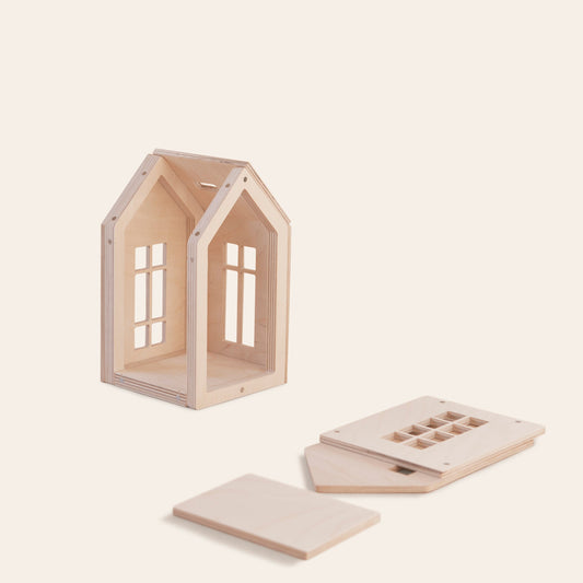 Magnetic Wooden House - Medium - Little Reef and Friends