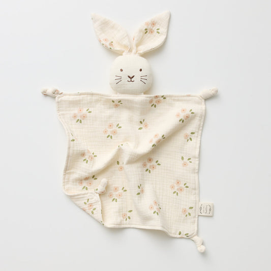 Organic Muslin Bunny Lovey - Daisy - Little Reef and Friends