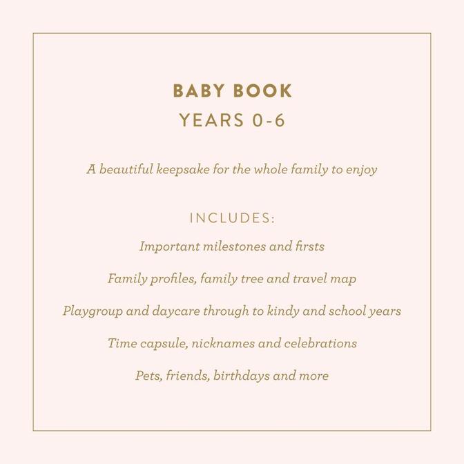 Baby, Birth To 6 Years Journal - Natural - Little Reef and Friends
