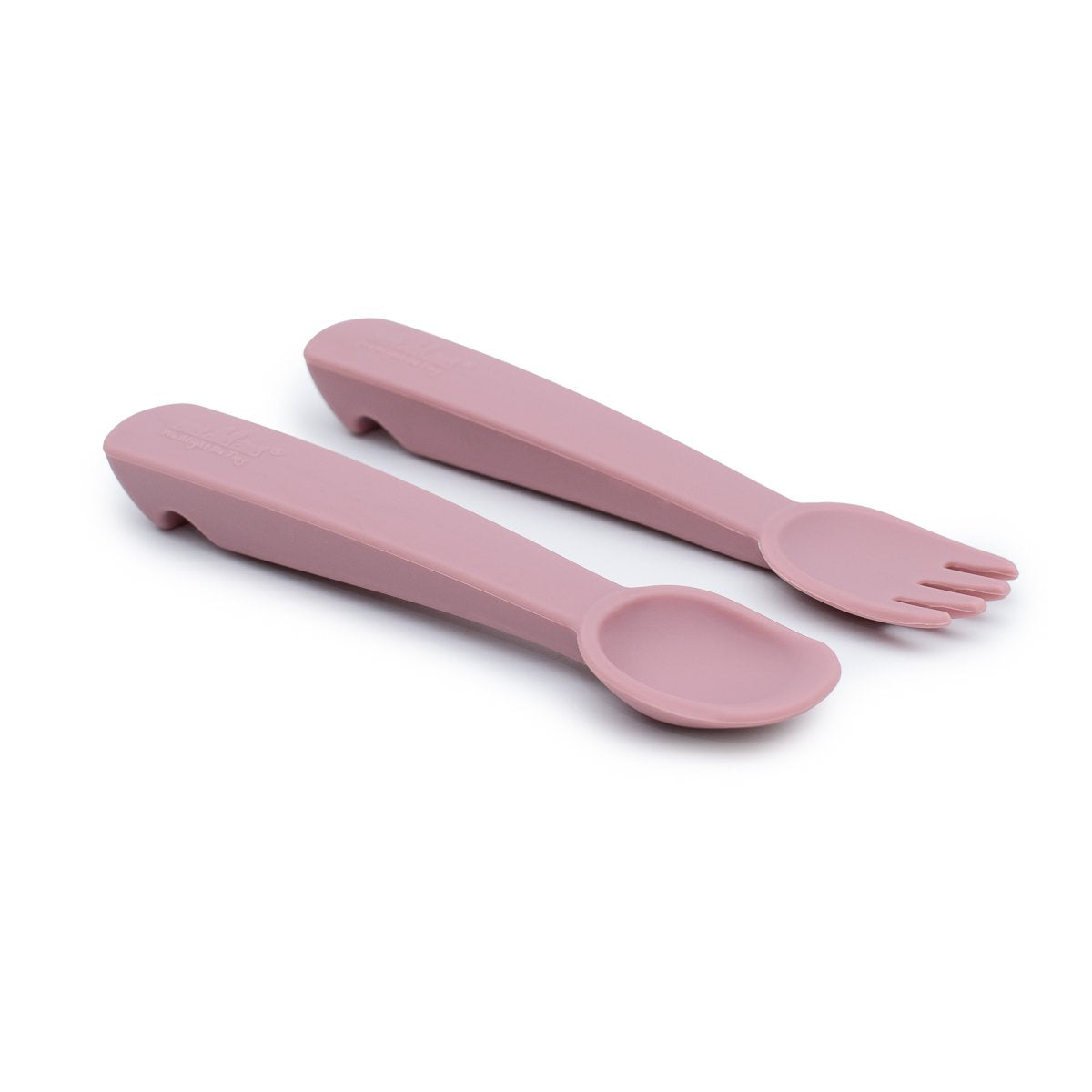 Feedie Fork & Spoon Set with Case - Dusty Rose - Little Reef and Friends