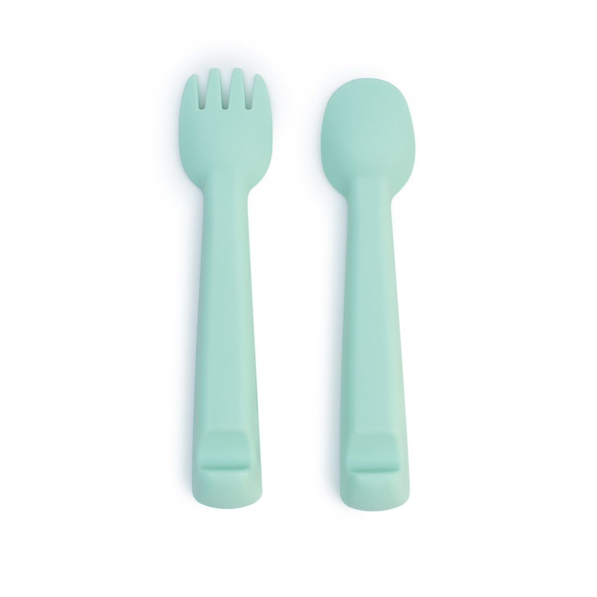 Feedie Fork & Spoon Set with Case - Mint - Little Reef and Friends