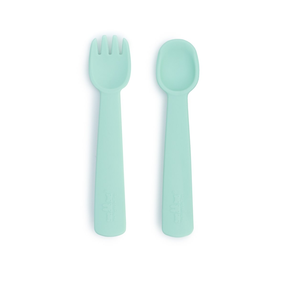 Feedie Fork & Spoon Set with Case - Mint - Little Reef and Friends