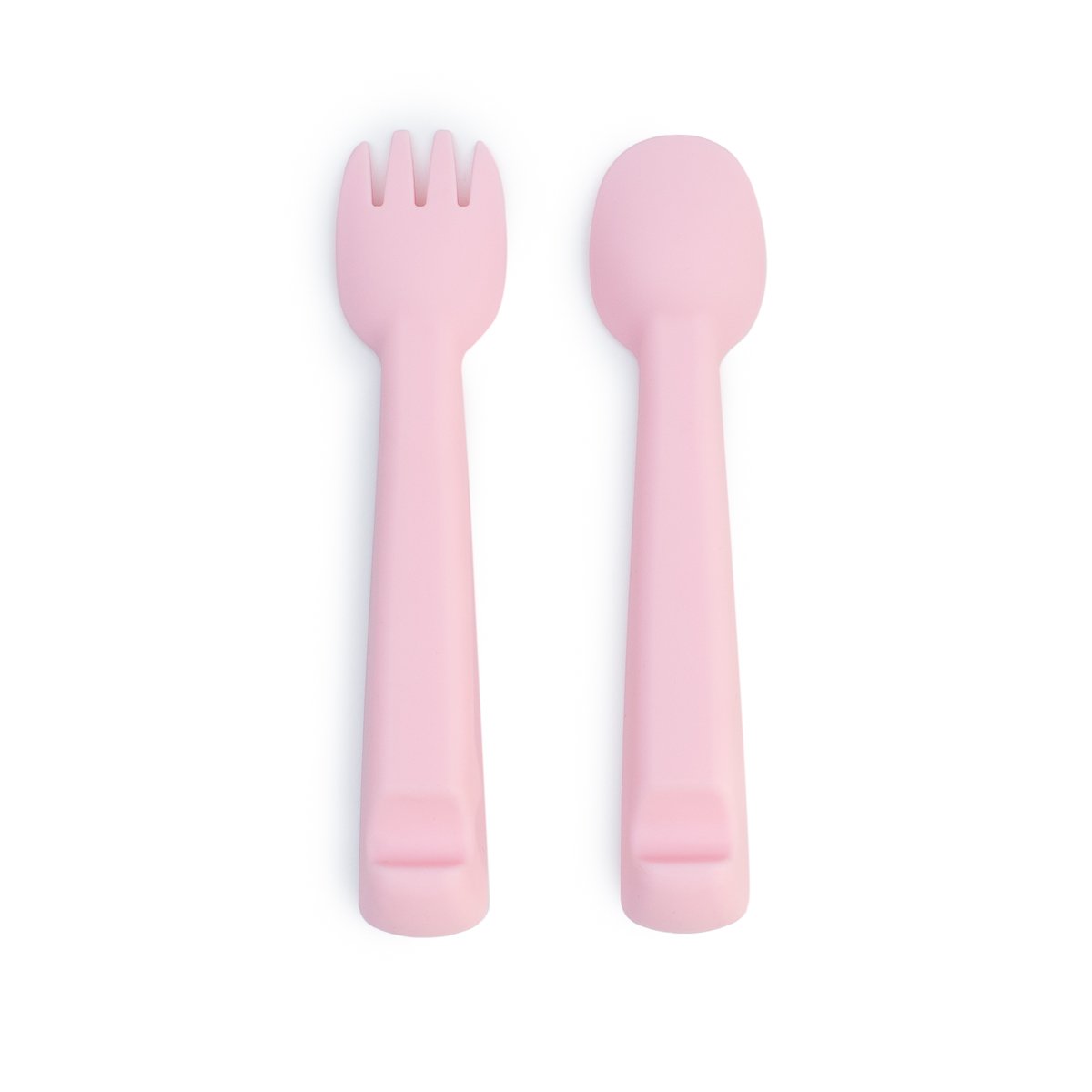 Feedie Fork & Spoon Set with Case - Powder Pink - Little Reef and Friends