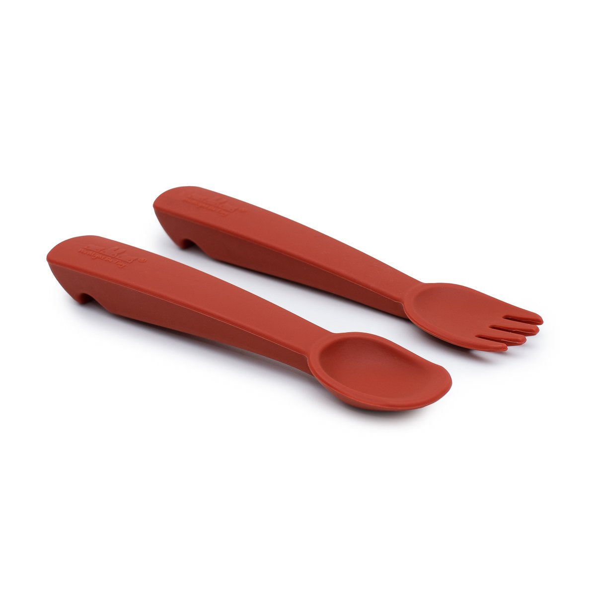 Feedie Fork & Spoon Set with Case - Rust - Little Reef and Friends