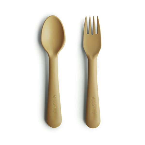 Fork & Spoon Set - Mustard - Little Reef and Friends