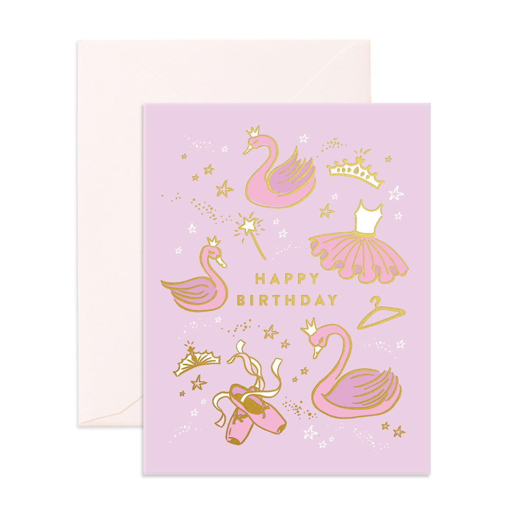 Happy Birthday Greeting Card - Ballet - Little Reef and Friends