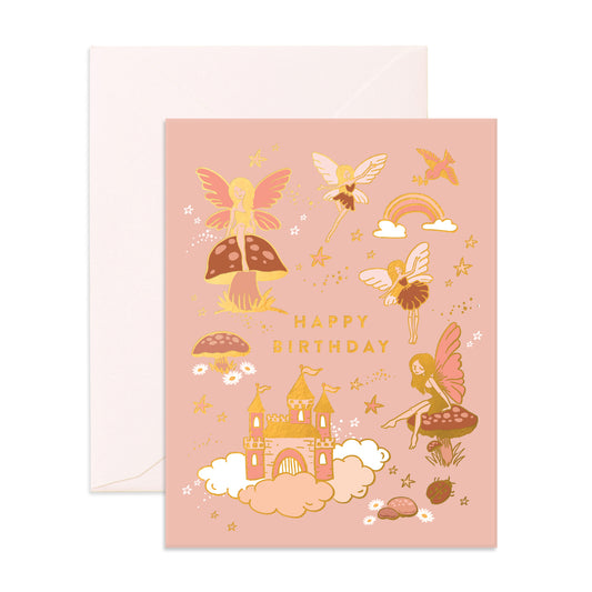 Happy Birthday Greeting Card - Fairies - Little Reef and Friends