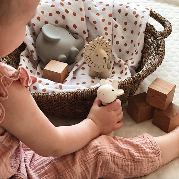 My First Safari Animals Bath Toy & Rattle - Giraffe - Little Reef and Friends