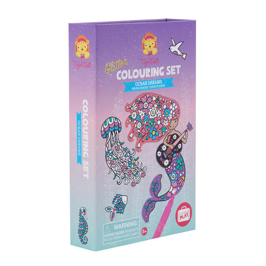 Glitter Colouring Set - Ocean Dreams - Little Reef and Friends