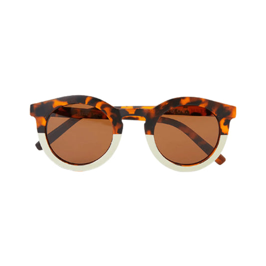 Sustainable Kids Polarised Sunglasses - Tortoise + Buff - Little Reef and Friends