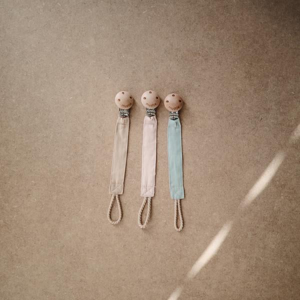 Fabric Pacifier Clip - Blush - Little Reef and Friends