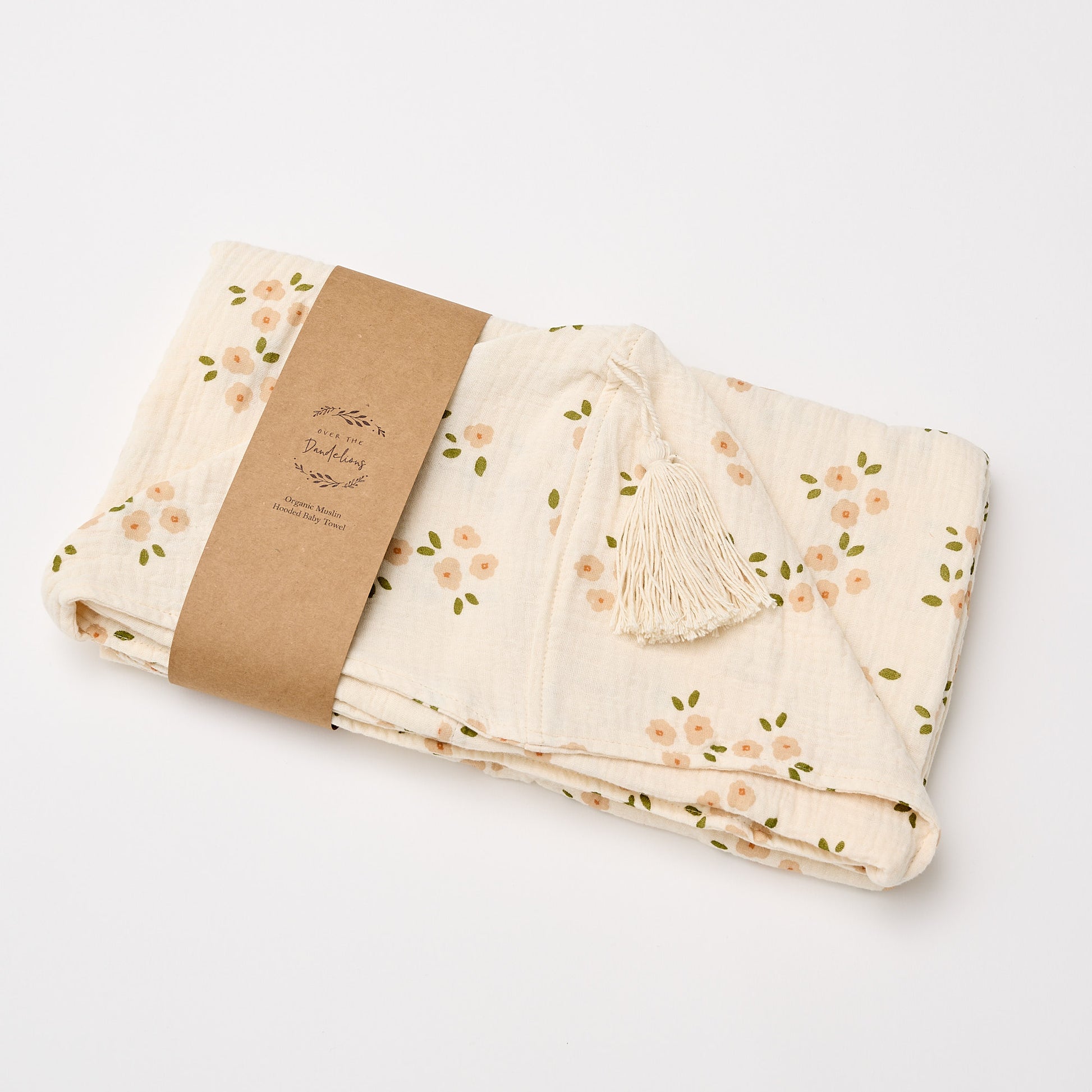 Organic Hooded Baby & Toddler Towel - Daisy - Little Reef and Friends