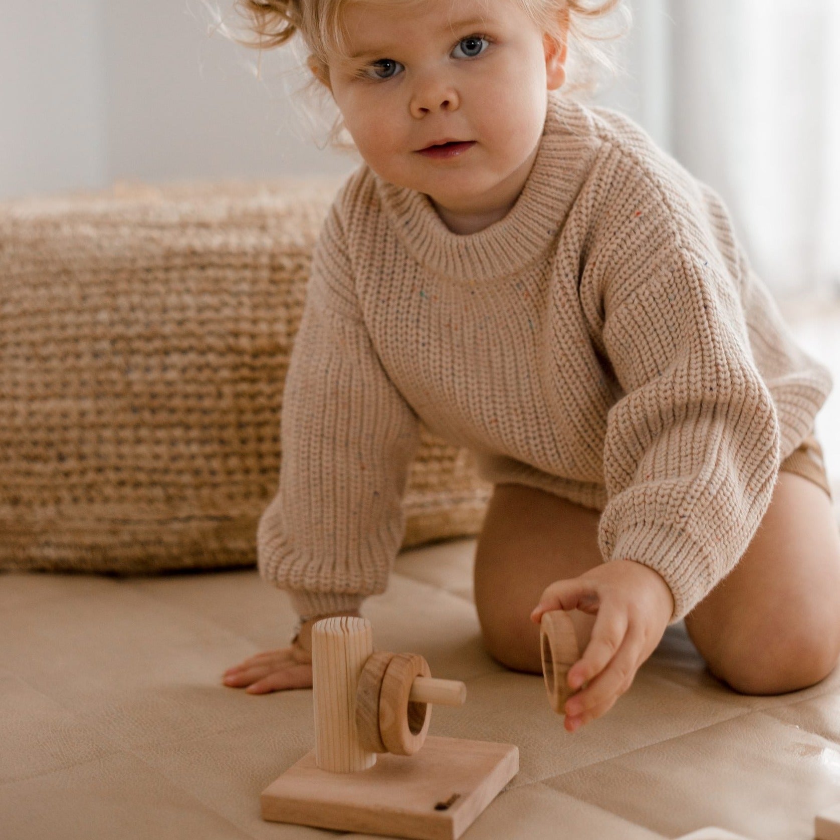 Horizontal Wooden Stacker - Little Reef and Friends