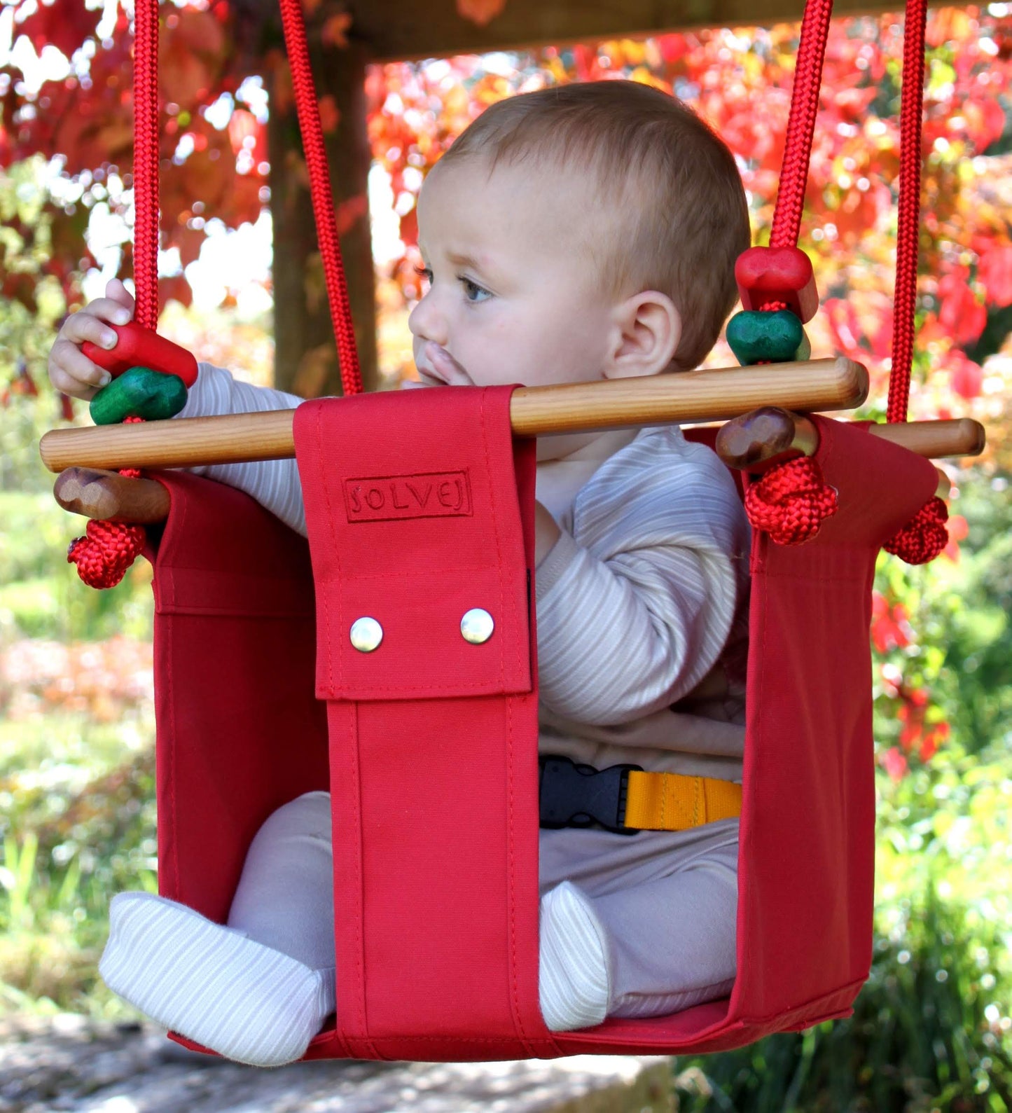 Baby & Toddler Swing - Pohutukawa Red - Little Reef and Friends