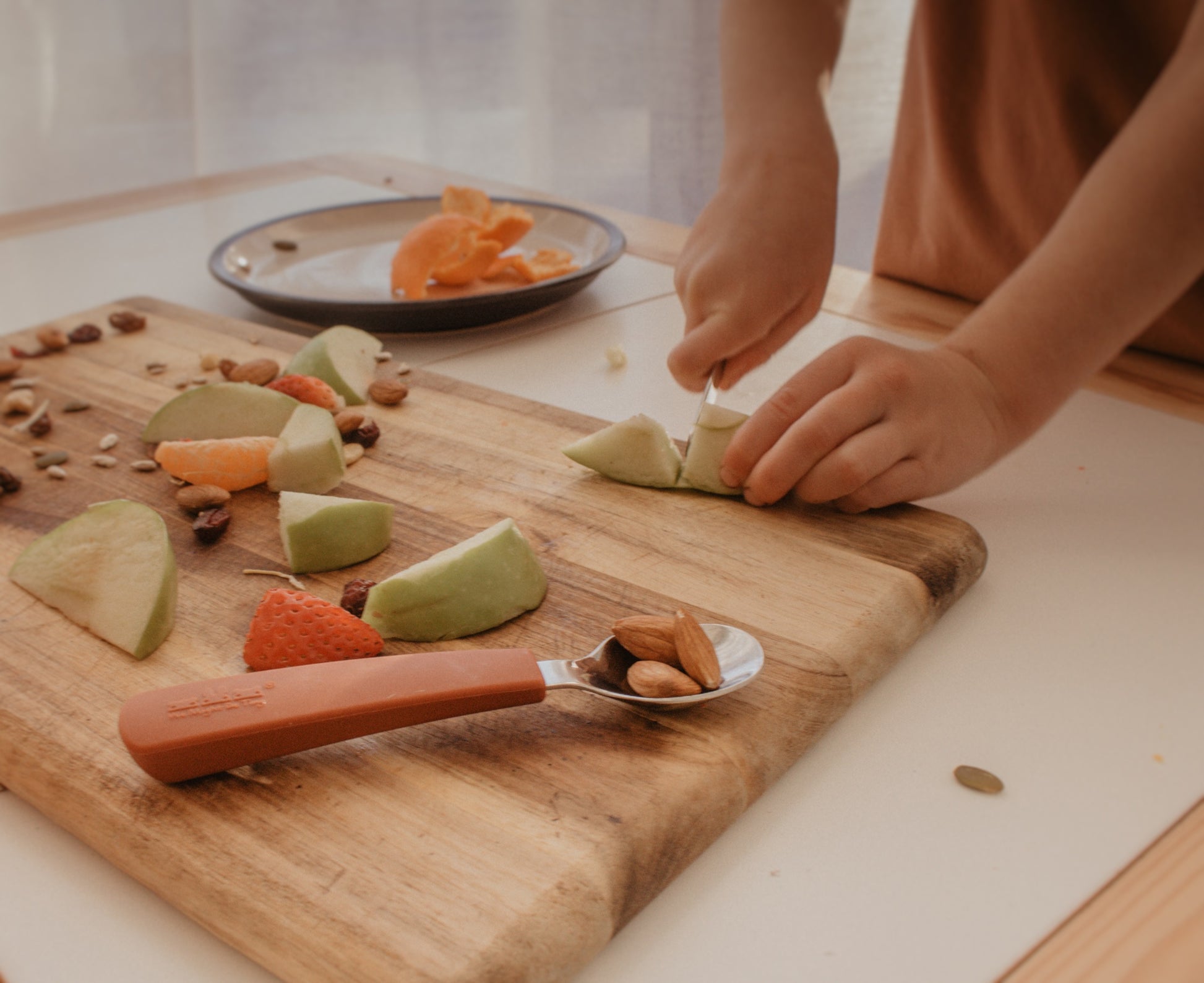 Toddler Feedie Cutlery Set - Rust - Little Reef and Friends