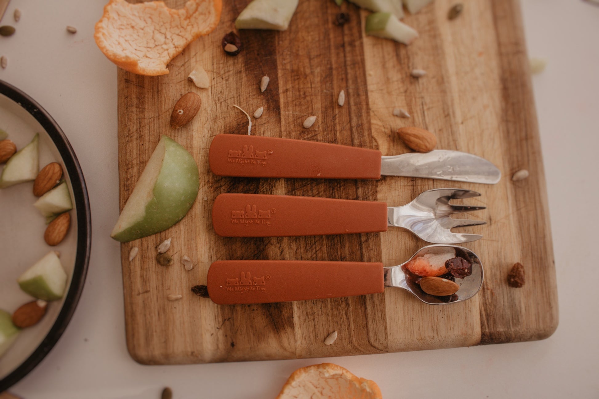 Toddler Feedie Cutlery Set - Rust - Little Reef and Friends