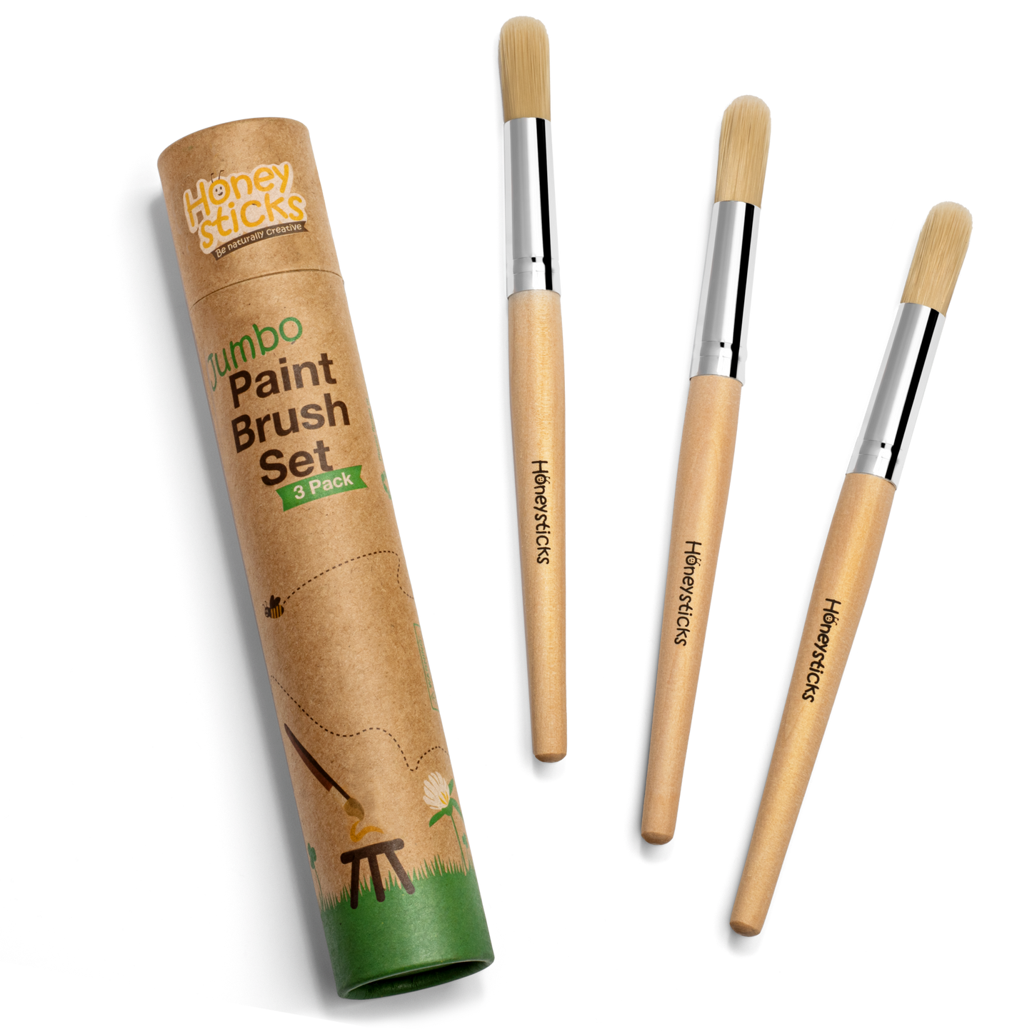 Jumbo Paint Brush Set - 3 Pack - Little Reef and Friends