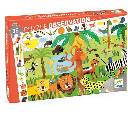Jungle Observation Puzzle 35pc - Little Reef and Friends
