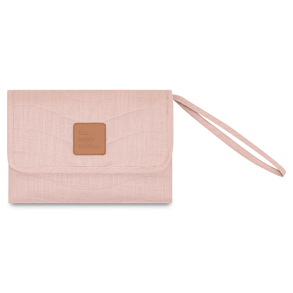 Blush Linen Change Mat - Little Reef and Friends