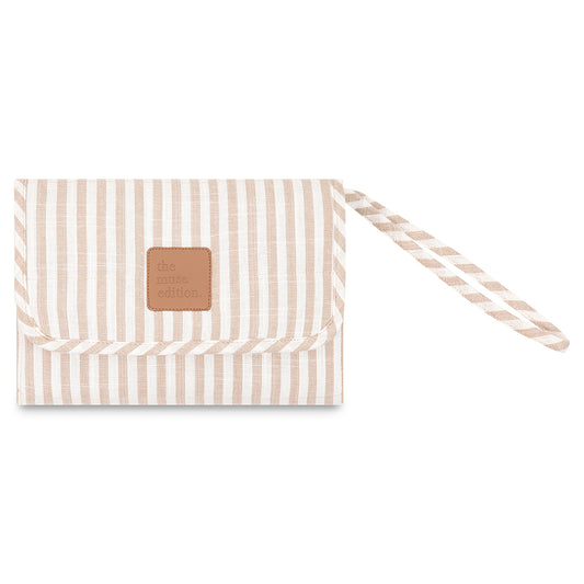 Stripe Linen Change Mat - Little Reef and Friends