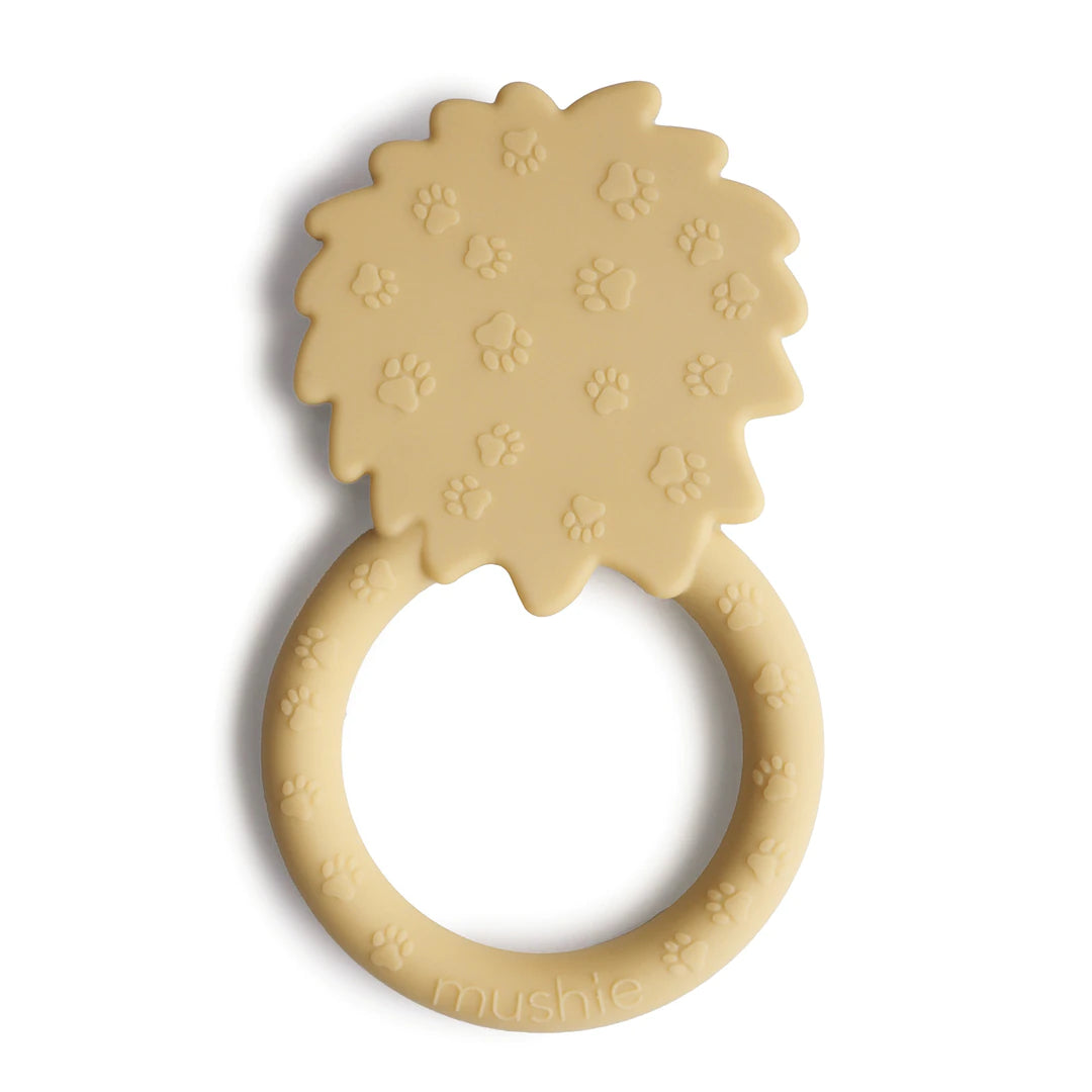 Lion Teether - Soft Yellow - Little Reef and Friends