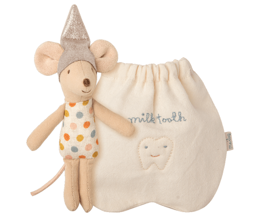 Little Tooth Fairy Mouse with Pouch - Little Reef and Friends